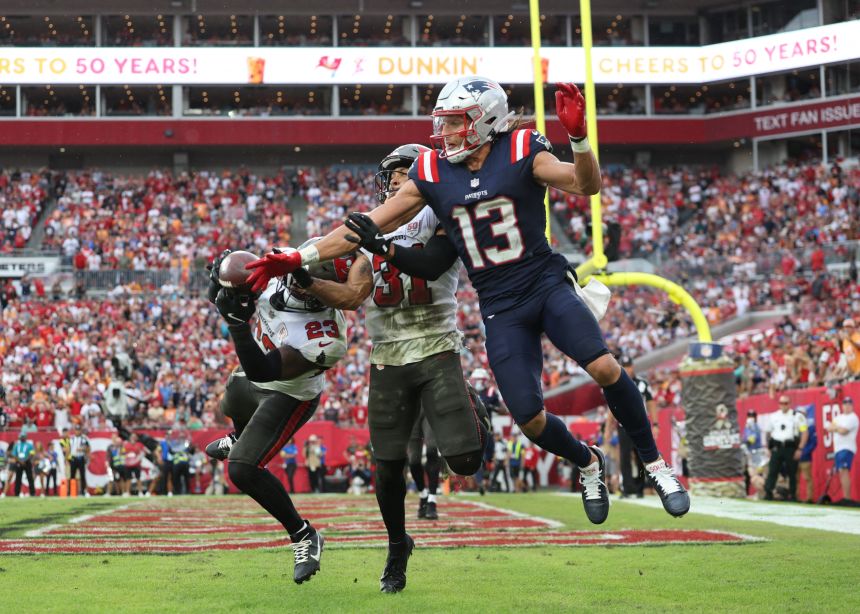The New England Patriots improved to 8-2 on the season after a win over the Tampa Bay Buccaneers.