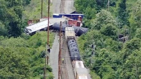 Train crash triggers hazmat response in US (VIDEOS)