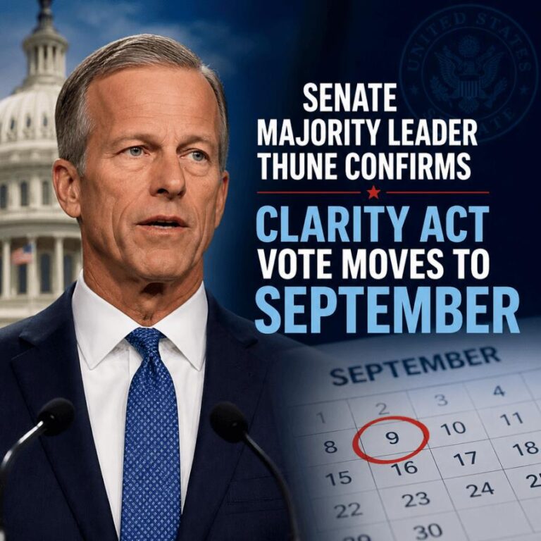 senate-majority-leader-thune-confirms-clarity-act-vote-moves-to-september